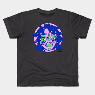 Pink sketchy face Kids T-Shirt